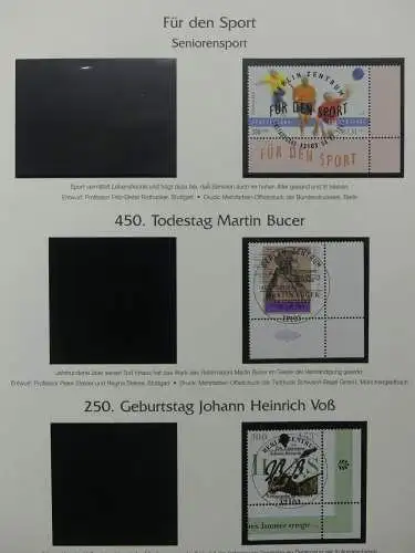 BRD Bund 2001-2009 gestempelt besammelt im Post Vordruck #LZ642