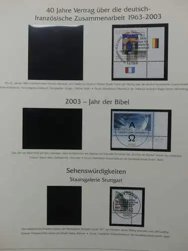BRD Bund 2001-2009 gestempelt besammelt im Post Vordruck #LZ642