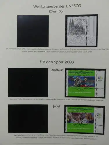 BRD Bund 2001-2009 gestempelt besammelt im Post Vordruck #LZ642