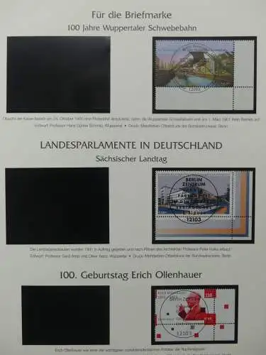 BRD Bund 2001-2009 gestempelt besammelt im Post Vordruck #LZ642