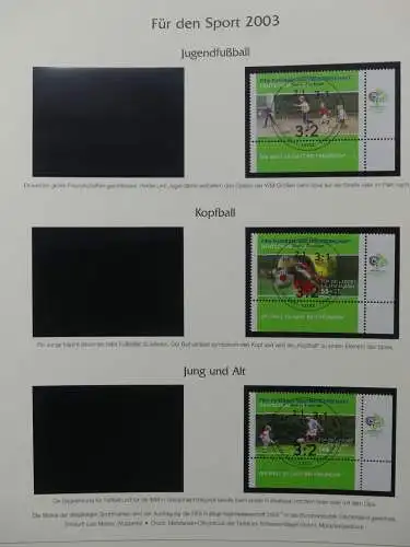 BRD Bund 2001-2009 gestempelt besammelt im Post Vordruck #LZ642