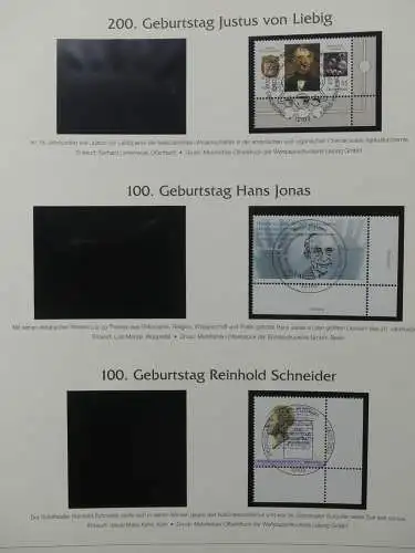 BRD Bund 2001-2009 gestempelt besammelt im Post Vordruck #LZ642