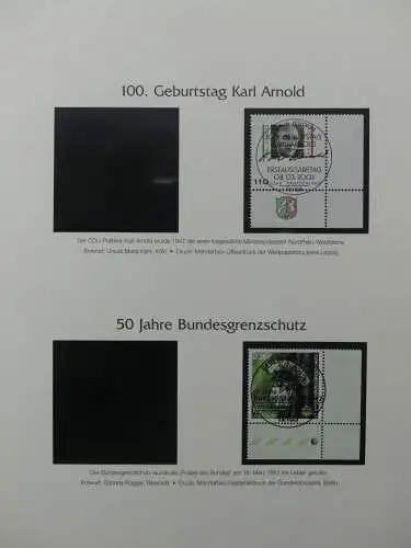 BRD Bund 2001-2009 gestempelt besammelt im Post Vordruck #LZ642