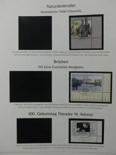 BRD Bund 2001-2009 gestempelt besammelt im Post Vordruck #LZ642