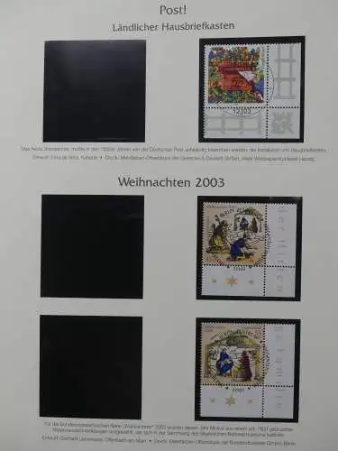 BRD Bund 2001-2009 gestempelt besammelt im Post Vordruck #LZ642