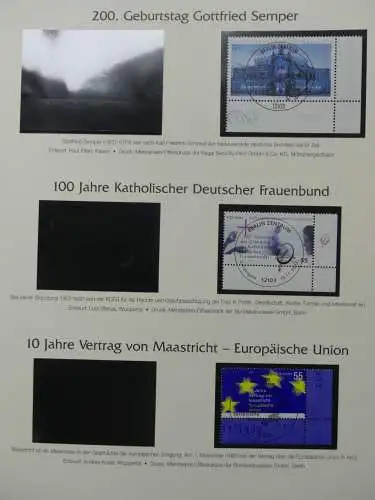 BRD Bund 2001-2009 gestempelt besammelt im Post Vordruck #LZ642