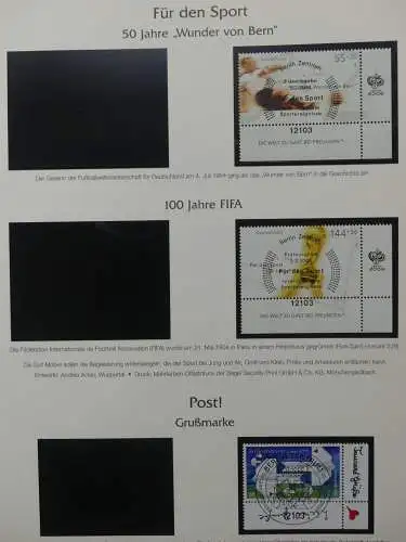 BRD Bund 2001-2009 gestempelt besammelt im Post Vordruck #LZ642