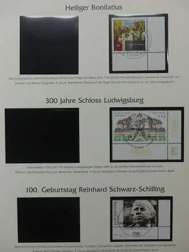 BRD Bund 2001-2009 gestempelt besammelt im Post Vordruck #LZ642