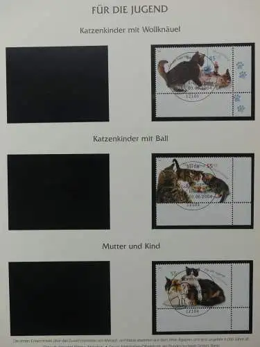 BRD Bund 2001-2009 gestempelt besammelt im Post Vordruck #LZ642