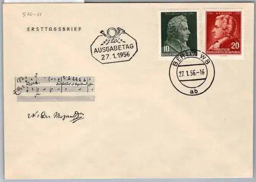 DDR 510 - 511 als Ersttagsbrief #OI024