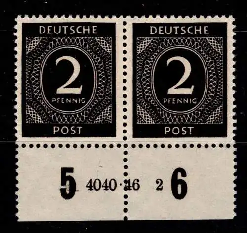 Alliierte Besetzung 912 HAN postfrisch H 4118.46 2, gefaltet #OH084