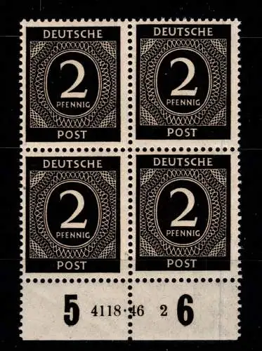 Alliierte Besetzung 912 HAN postfrisch H 4118.46 2, gefaltet #OH085