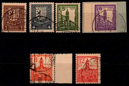 SBZ 156-161 y gestempelt geprüft Ströh BPP #OH626