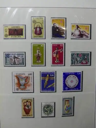 Europa/Cept 1976-1983 ** teilbesammelt im Lindner Binder #LZ696