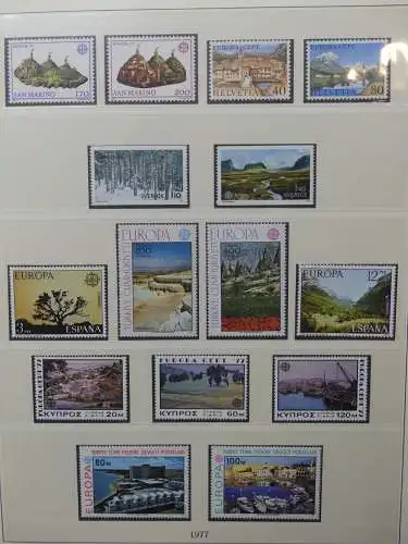 Europa/Cept 1976-1983 ** teilbesammelt im Lindner Binder #LZ696