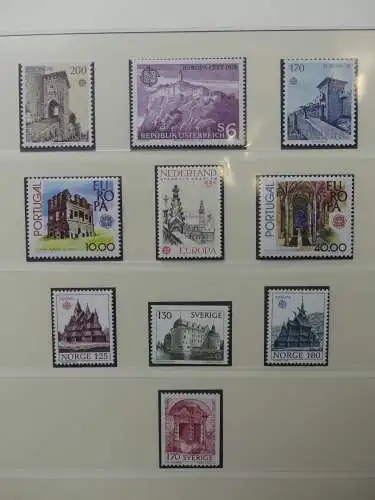 Europa/Cept 1976-1983 ** teilbesammelt im Lindner Binder #LZ696