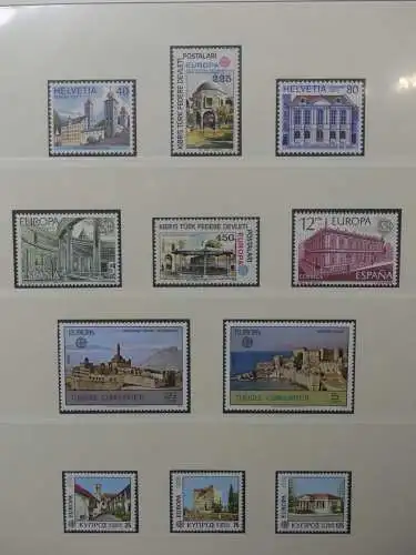 Europa/Cept 1976-1983 ** teilbesammelt im Lindner Binder #LZ696