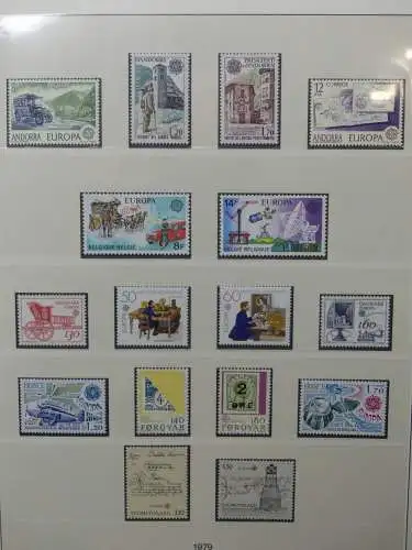 Europa/Cept 1976-1983 ** teilbesammelt im Lindner Binder #LZ696