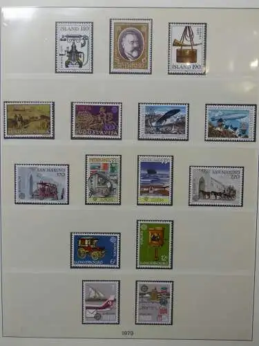 Europa/Cept 1976-1983 ** teilbesammelt im Lindner Binder #LZ696