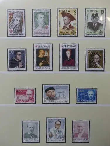 Europa/Cept 1976-1983 ** teilbesammelt im Lindner Binder #LZ696