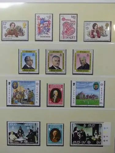Europa/Cept 1976-1983 ** teilbesammelt im Lindner Binder #LZ696