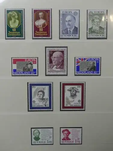 Europa/Cept 1976-1983 ** teilbesammelt im Lindner Binder #LZ696
