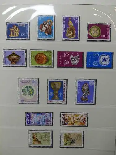 Europa/Cept 1976-1983 ** teilbesammelt im Lindner Binder #LZ696