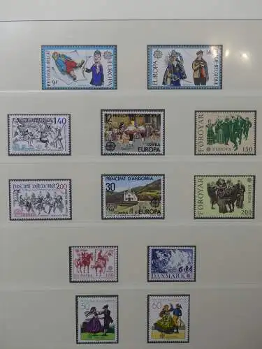 Europa/Cept 1976-1983 ** teilbesammelt im Lindner Binder #LZ696