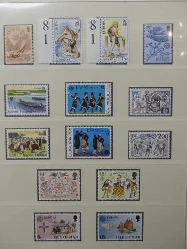 Europa/Cept 1976-1983 ** teilbesammelt im Lindner Binder #LZ696