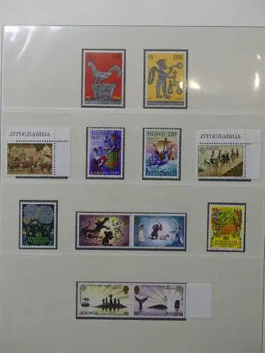 Europa/Cept 1976-1983 ** teilbesammelt im Lindner Binder #LZ696