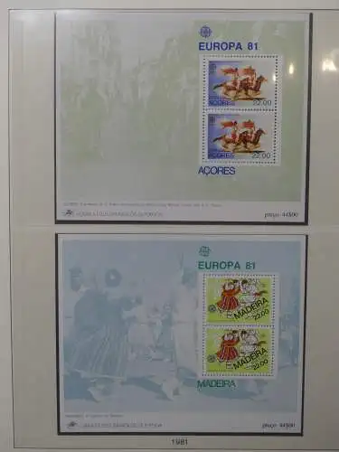 Europa/Cept 1976-1983 ** teilbesammelt im Lindner Binder #LZ696