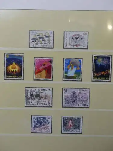 Europa/Cept 1976-1983 ** teilbesammelt im Lindner Binder #LZ696