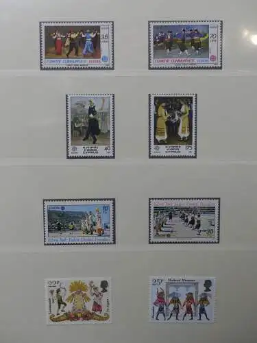 Europa/Cept 1976-1983 ** teilbesammelt im Lindner Binder #LZ696