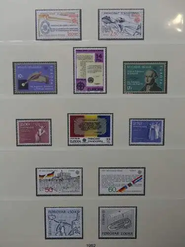 Europa/Cept 1976-1983 ** teilbesammelt im Lindner Binder #LZ696