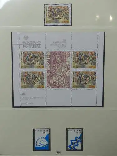 Europa/Cept 1976-1983 ** teilbesammelt im Lindner Binder #LZ696