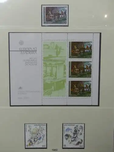 Europa/Cept 1976-1983 ** teilbesammelt im Lindner Binder #LZ696