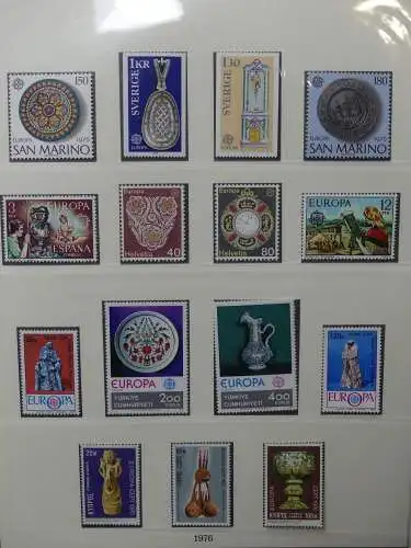 Europa/Cept 1976-1983 ** teilbesammelt im Lindner Binder #LZ696