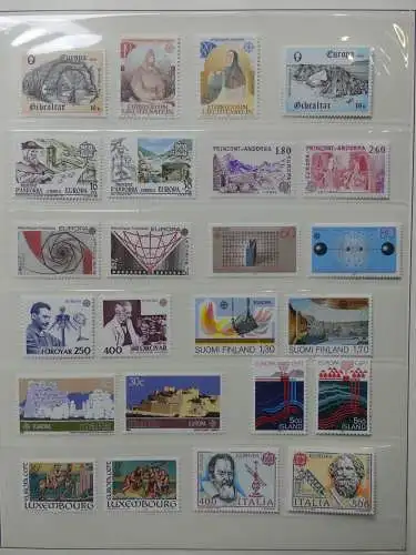 Europa/Cept 1976-1983 ** teilbesammelt im Lindner Binder #LZ696