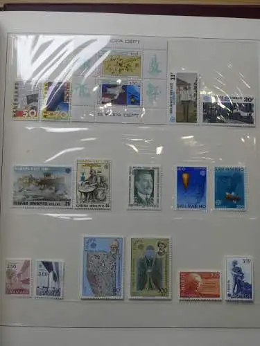 Europa/Cept 1976-1983 ** teilbesammelt im Lindner Binder #LZ696