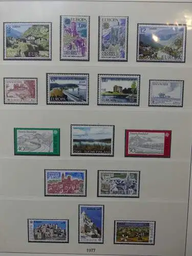 Europa/Cept 1976-1983 ** teilbesammelt im Lindner Binder #LZ696