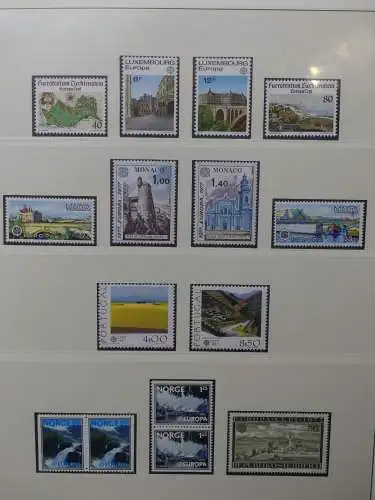 Europa/Cept 1976-1983 ** teilbesammelt im Lindner Binder #LZ696