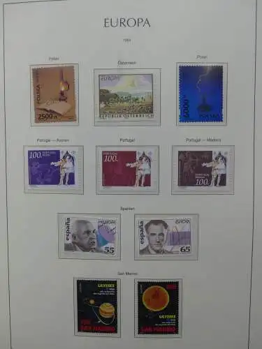 Europa Cept 1994-2002 postfrisch besammelt im Leuchtturm Binder #LZ680