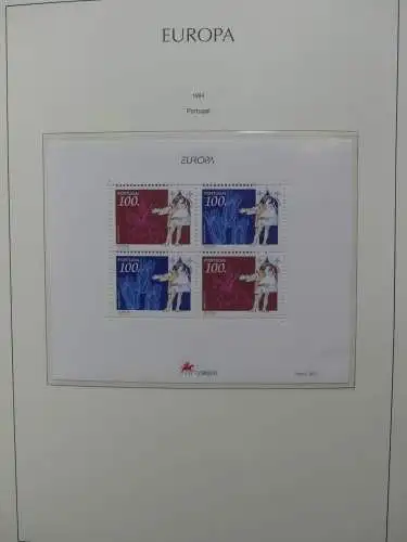 Europa Cept 1994-2002 postfrisch besammelt im Leuchtturm Binder #LZ680