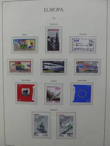 Europa Cept 1994-2002 postfrisch besammelt im Leuchtturm Binder #LZ680