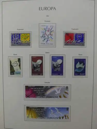 Europa Cept 1994-2002 postfrisch besammelt im Leuchtturm Binder #LZ680