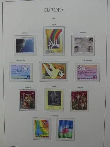 Europa Cept 1994-2002 postfrisch besammelt im Leuchtturm Binder #LZ680