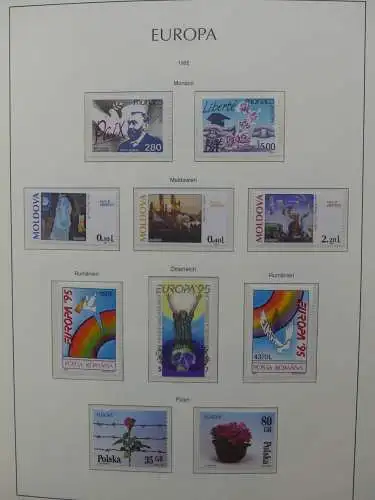 Europa Cept 1994-2002 postfrisch besammelt im Leuchtturm Binder #LZ680
