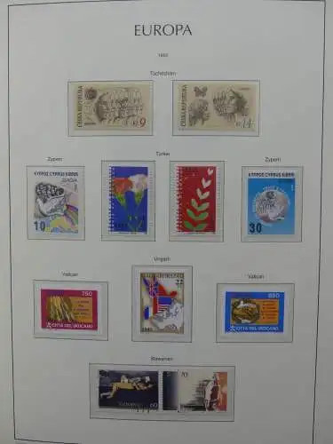 Europa Cept 1994-2002 postfrisch besammelt im Leuchtturm Binder #LZ680