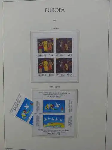 Europa Cept 1994-2002 postfrisch besammelt im Leuchtturm Binder #LZ680
