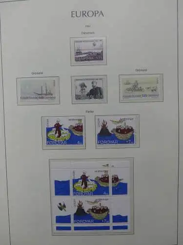 Europa Cept 1994-2002 postfrisch besammelt im Leuchtturm Binder #LZ680